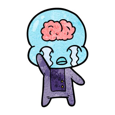 büyük beyin uzaylı ağlıyor çizgi film