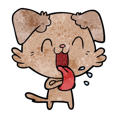 Çizgi film köpeğinin vektör çizimi