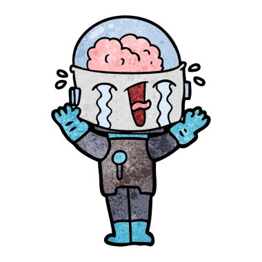 Çizgi film robotunun vektör çizimi