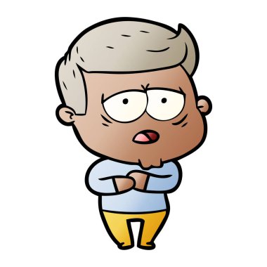 vektör çizim karikatür adam