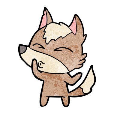 Çizgi film kurdunun vektör çizimi