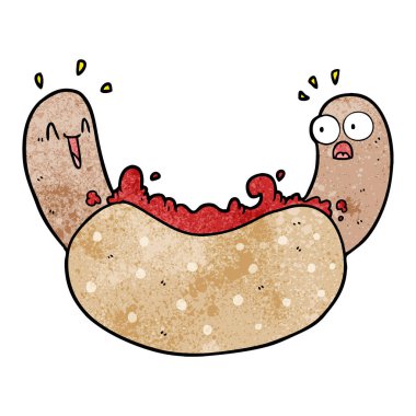 Çizgi film köpeğinin vektör çizimi