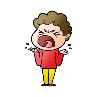 vektör çizim karikatür adam