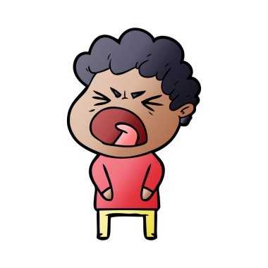 vektör çizim karikatür adam