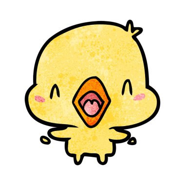 vektör çizim karikatür mutlu kuş