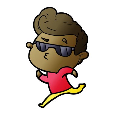 vektör çizim karikatür adam