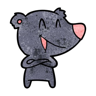 ayı çapraz silah karikatür ile gülüyor