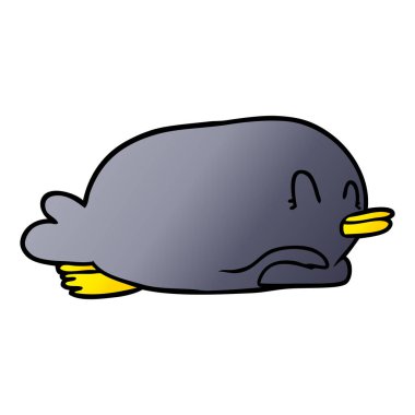 Çizgi film Penguen 'in vektör çizimi