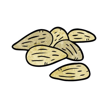 vektör çizim karikatür badem