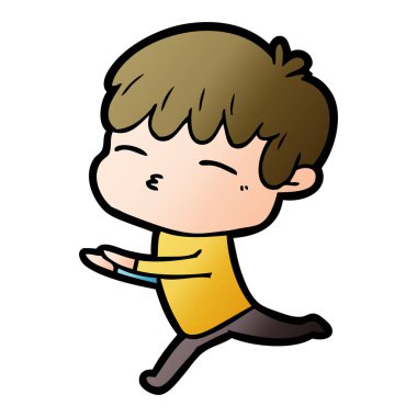 vektör çizim karikatür meraklı çocuk