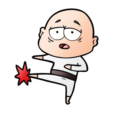 yorgun kel adam çizgi film