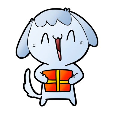 Çizgi film köpeğinin vektör çizimi