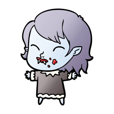 çizgi film vampir kız kanlı yanak