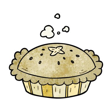 sıcak karikatür pasta fırın dışında taze