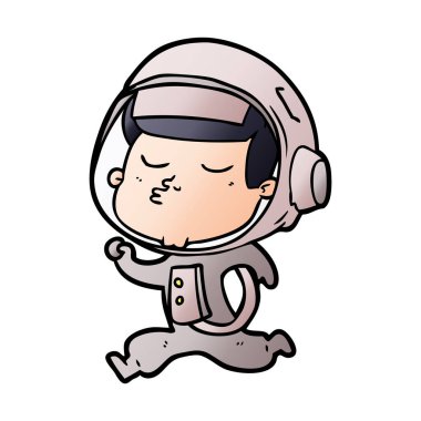 çizgi film emin astronot çalıştıran