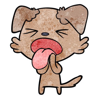 Çizgi film köpeğinin vektör çizimi