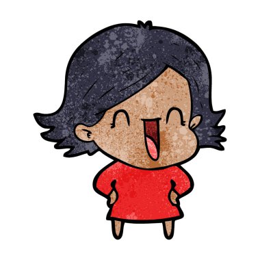 vektör çizim karikatür komik kadın