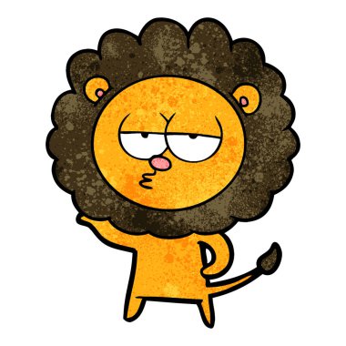 Çizgi film aslanının vektör çizimi