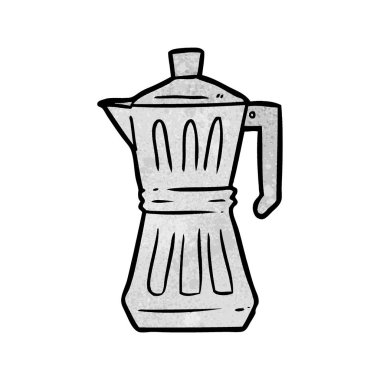 vektör çizim karikatür espresso makinesi