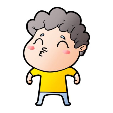 vektör çizim karikatür adam