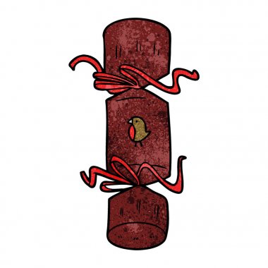 vektör çizim Noel fişeği çizgi film