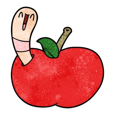 Elmalı çizgi film solucanı.