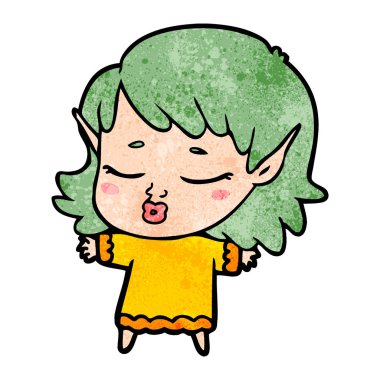 güzel çizgi film elf kızı