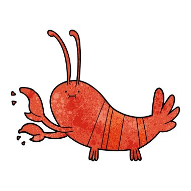 vektör çizim karikatür ıstakoz