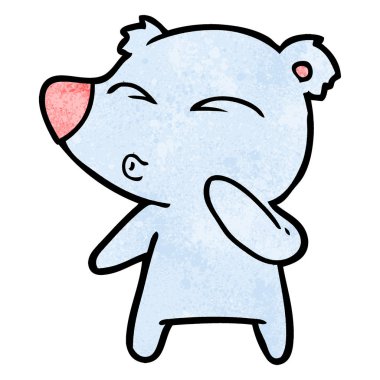 Çizgi film ayısının vektör çizimi