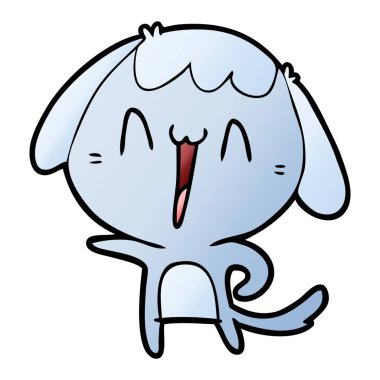 Çizgi film köpeğinin vektör çizimi