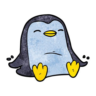 Çizgi film Penguen 'in vektör çizimi