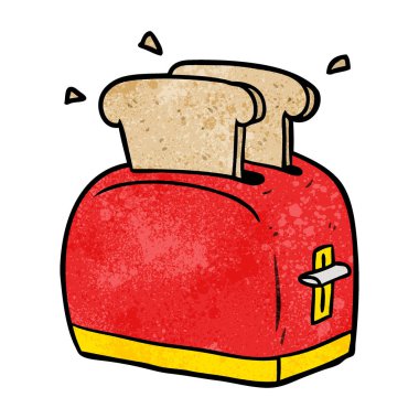 ekmek kızartma karikatür ekmek kızartma makinesi