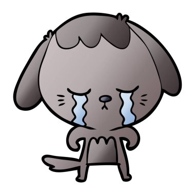 Çizgi film köpeğinin vektör çizimi