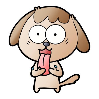 Çizgi film köpeğinin vektör çizimi