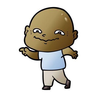 vektör çizim karikatür adam