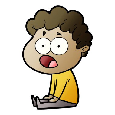 çizgi film adam sürpriz nefes nefese