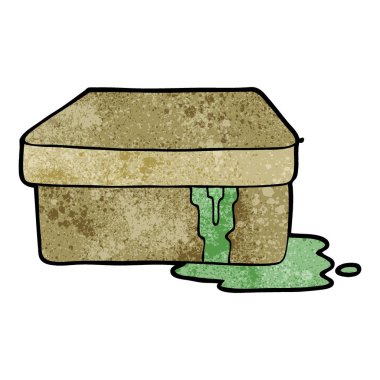 çizgi film kutusu çamur ile