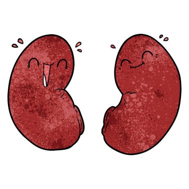 vektör çizim karikatür böbrekler