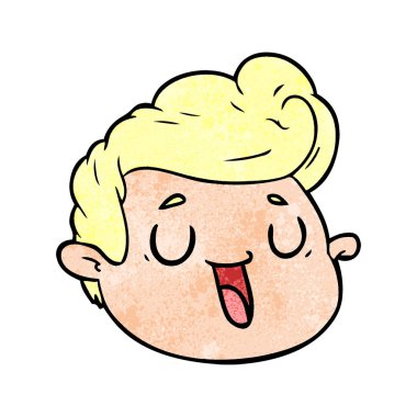 vektör çizim karikatür erkek yüz