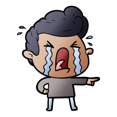 vektör çizim karikatür adam