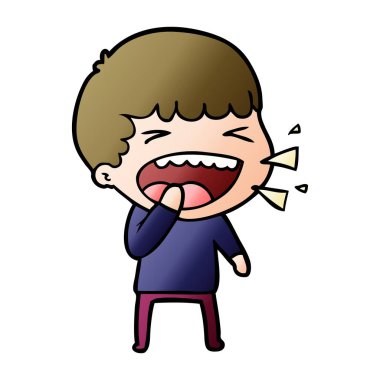 vektör çizim karikatür adam