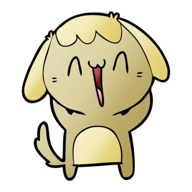 Çizgi film köpeğinin vektör çizimi