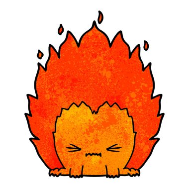 vektör çizim karikatür yangın