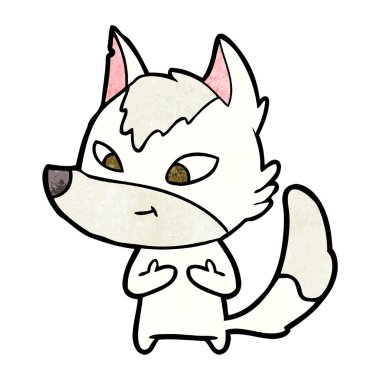 Çizgi film kurdunun vektör çizimi