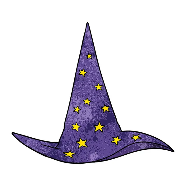 Ilustrație Vectorială Pălăriei Vrăjitorului Desene Animate — Vector de stoc