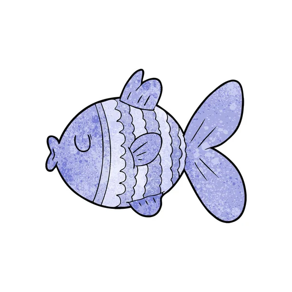 Illustrazione Vettoriale Dei Pesci Dei Cartoni Animati — Vettoriale Stock