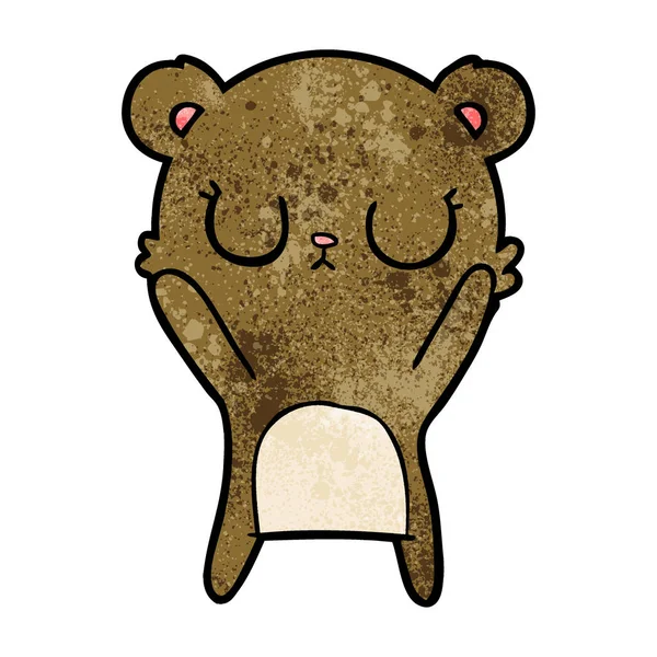 和平卡通熊幼崽 — 图库矢量图片