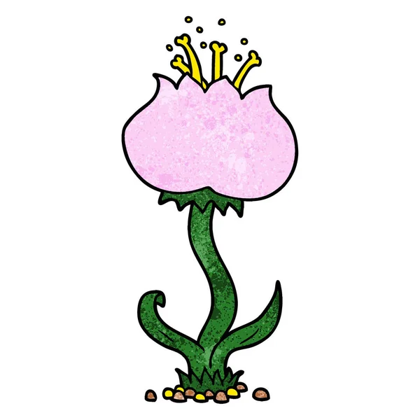 Векторна Ілюстрація Мультяшної Екзотичної Квітки — стоковий вектор