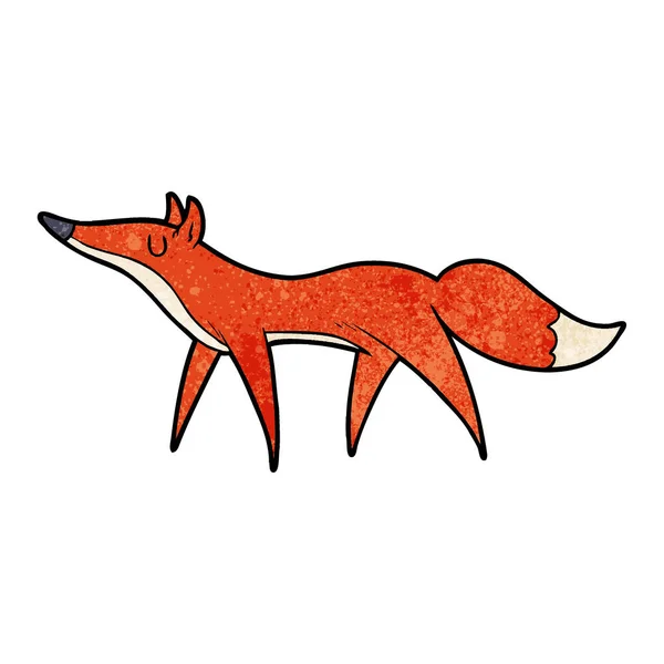 Ilustración Vectorial Cartoon Fox — Vector de stock