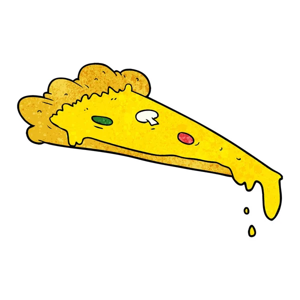 Kreskówka Kawałek Pizzy — Wektor stockowy